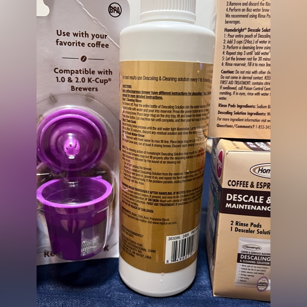 JK* New! Coffee K Cup Filters and Cleaner Solutions Bundle - Picture 8 of 8